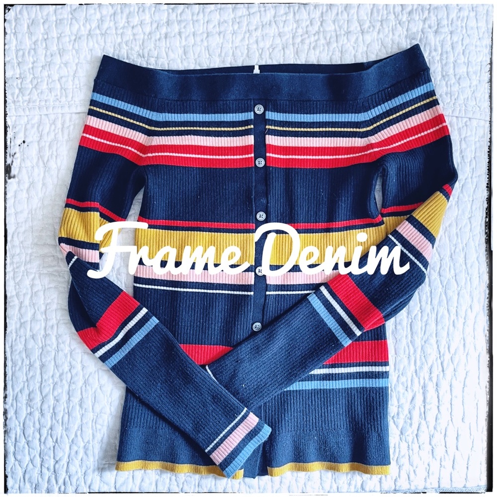 Frame Denim off the shoulder sweater -small